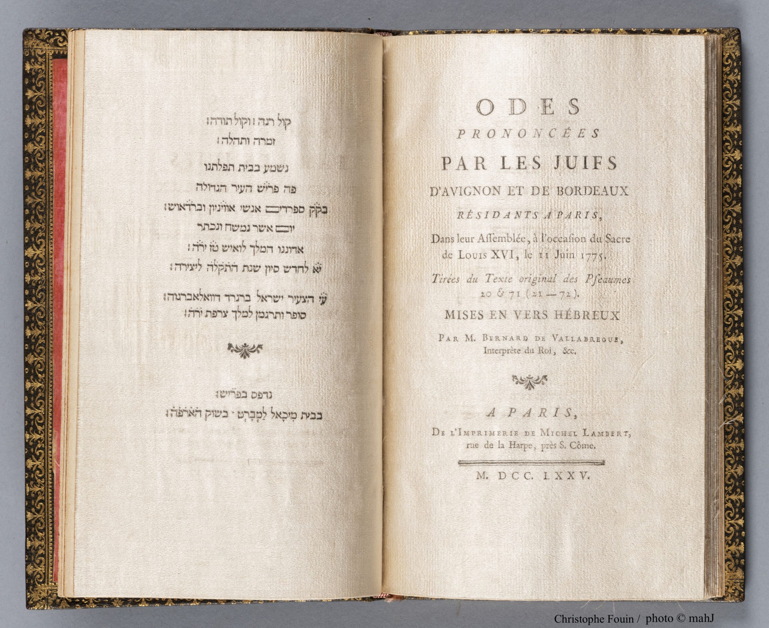 Odes écrites par des Juifs d’Avignon et de Bordeaux résidant à Paris à l’occasion du sacre de Louis XVI en 1775 2/2