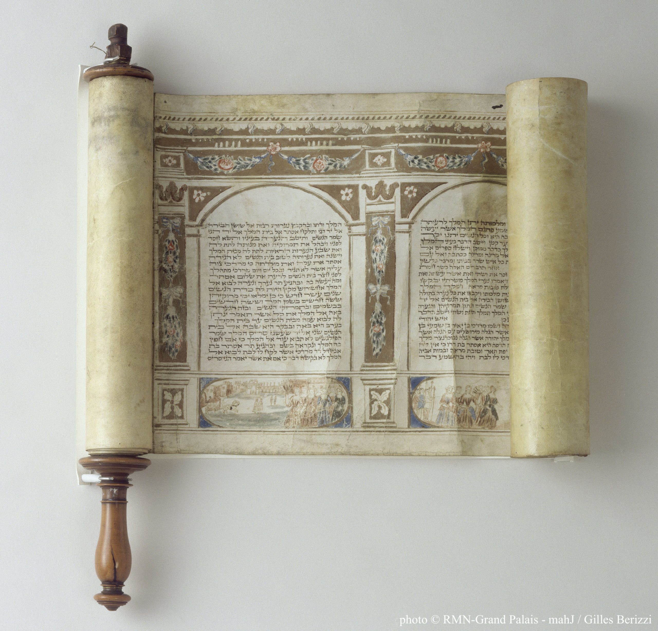 Rouleau d’Esther , Megilat Esther d’ Italie de 1795