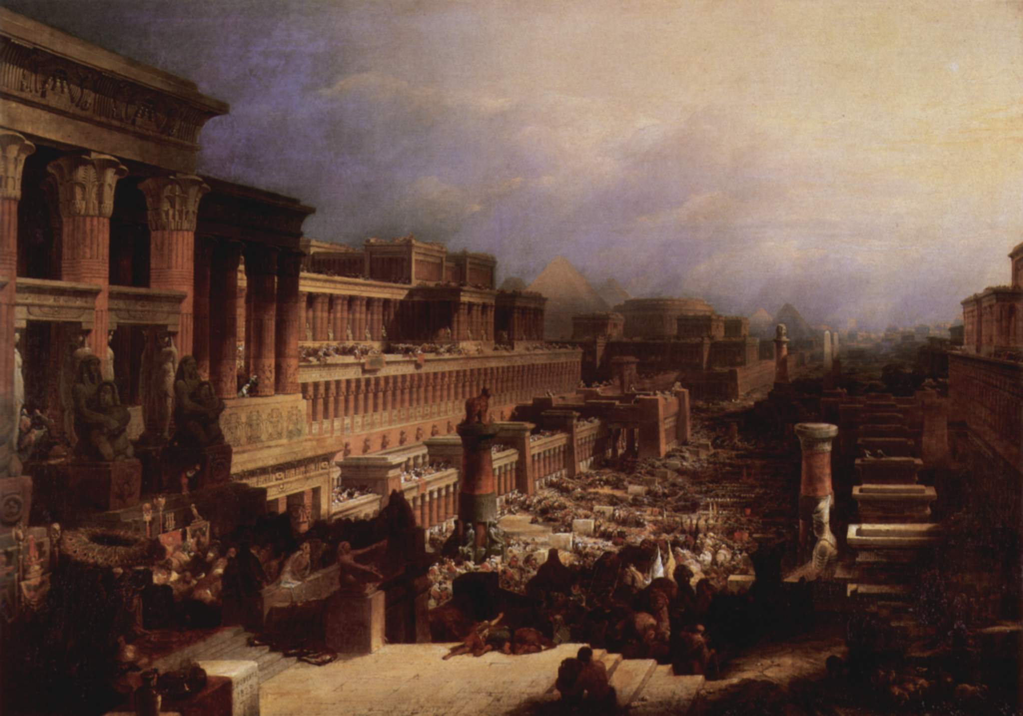 Departure of the Israelites (« Le départ des Israélites ») par David Roberts