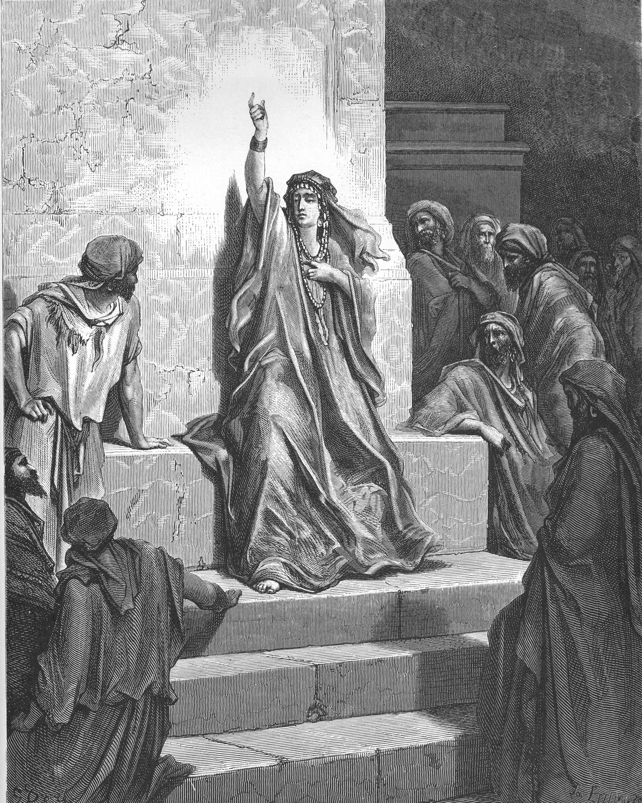 Déborah chantant son cantique par Gustave Doré, 1866