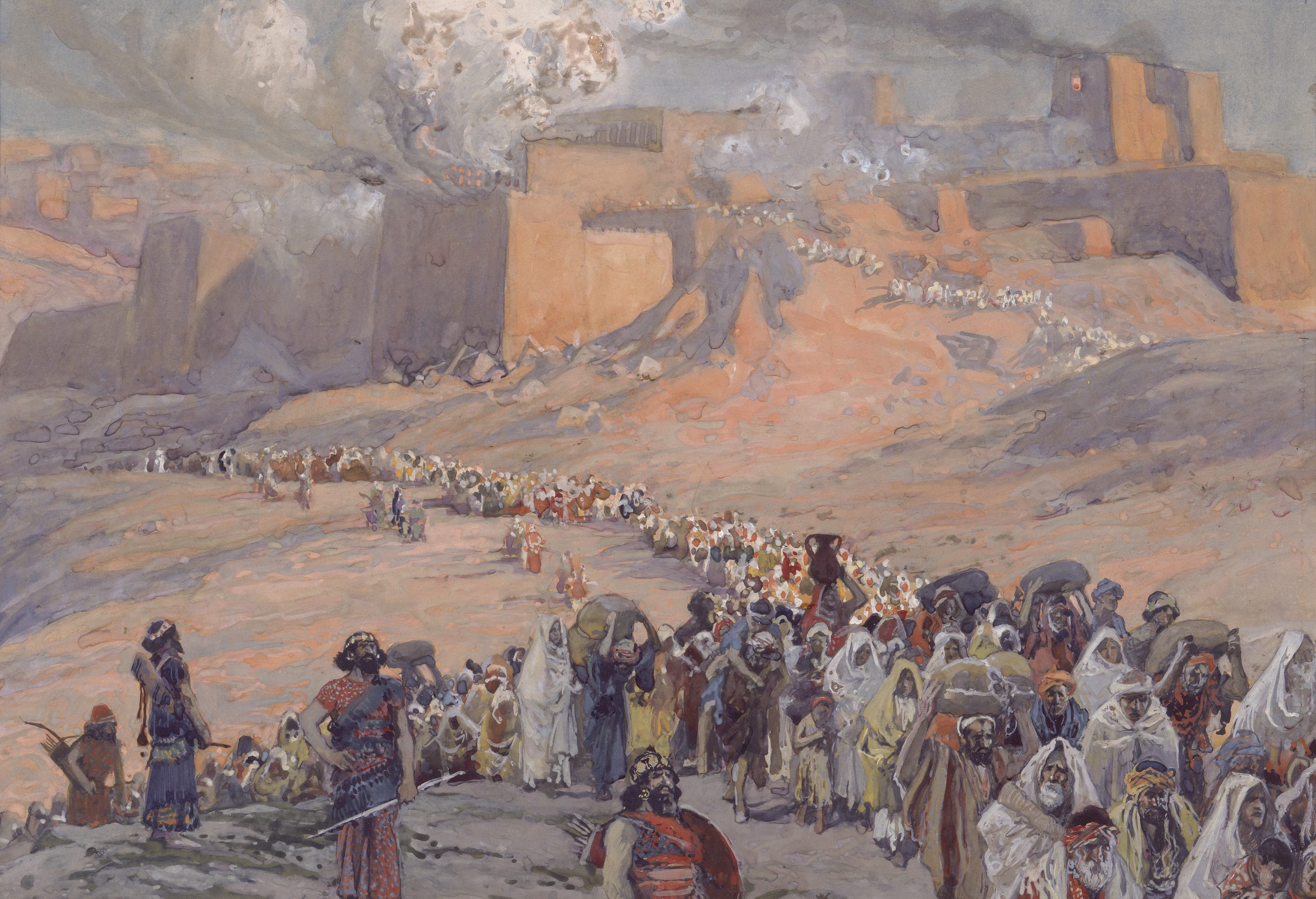 Départ de l’exil babylonien par James Tissot, 1896