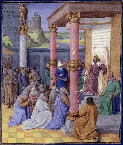 La clémence de Cyrus II le Grand envers les Hébreux par Jean Fouquet, 1470