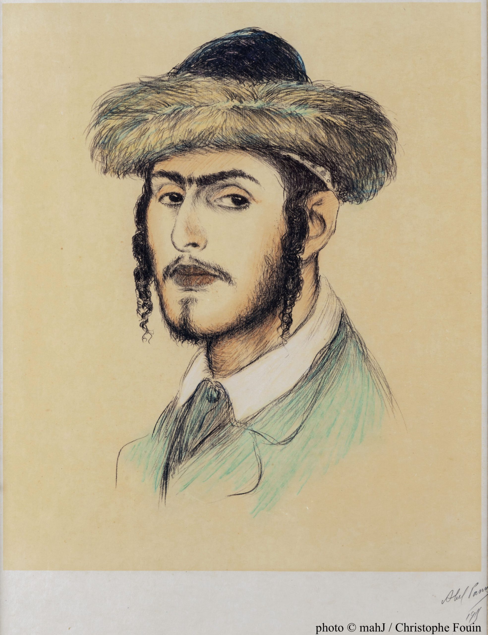 Jeune étudiant juif en 1915 par Abel Pann (1883 – 1963)