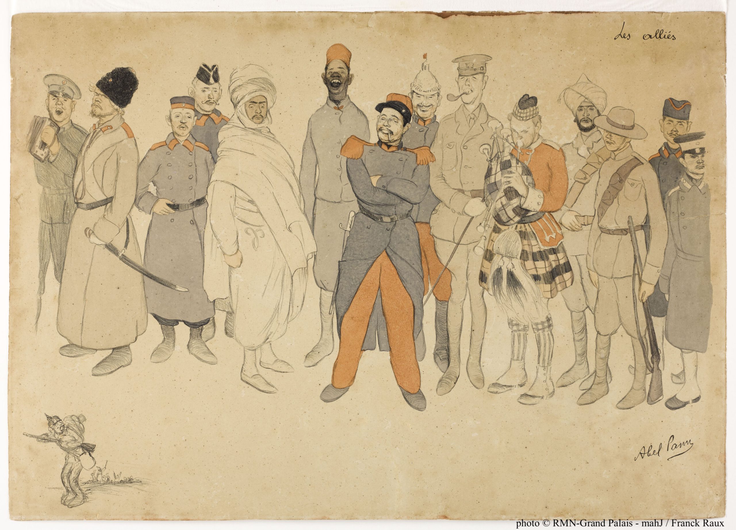 Les alliés par Abel Pfeffermann dit Abel Pann (1883 – 1963)