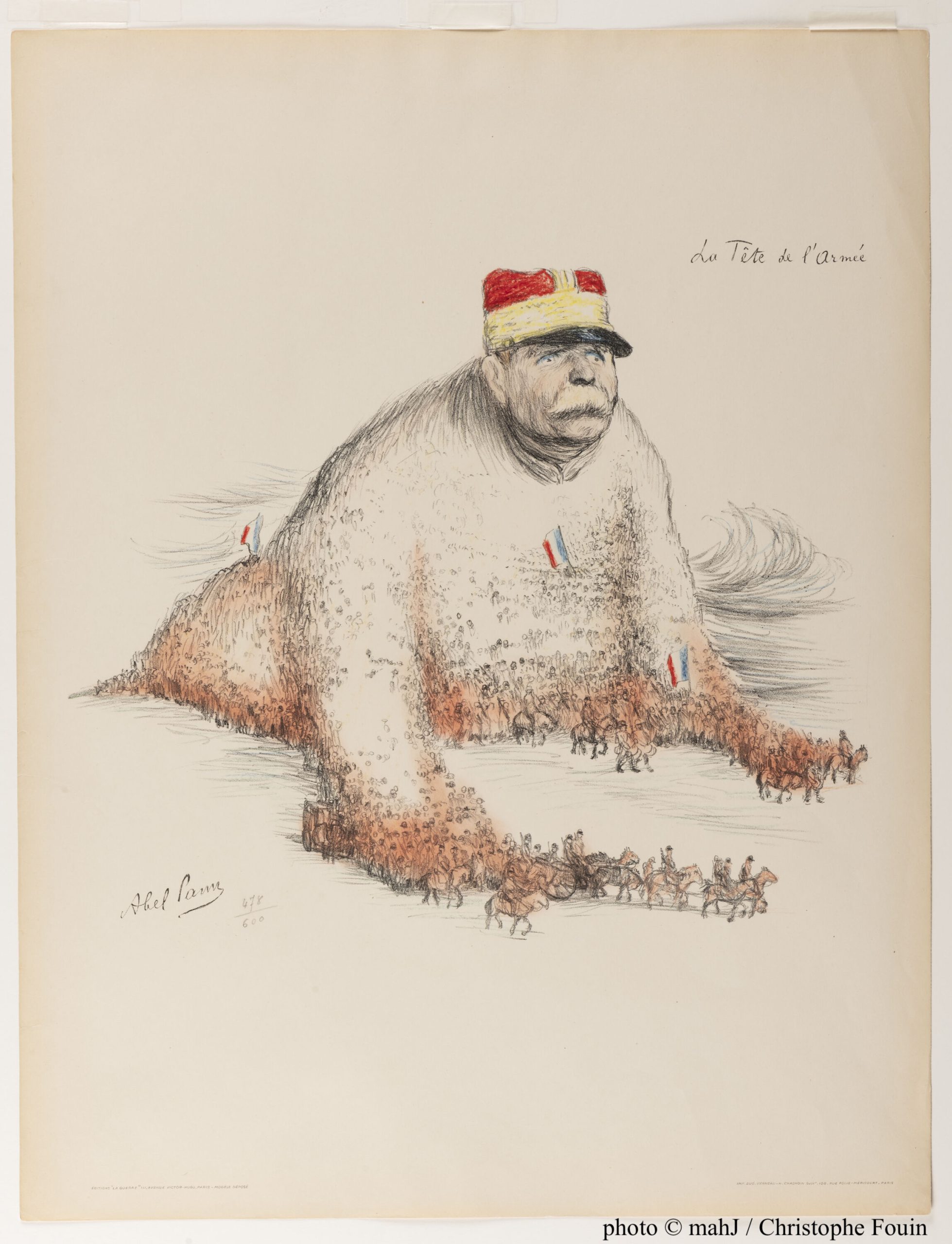 La Tête de l’Armée (1915-1916) par Abel Pfeffermann dit Abel Pann (1883 – 1963)